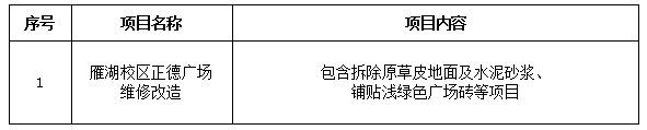 宁夏医科大学雁湖校区正德广场维修改造项目二次招标公告