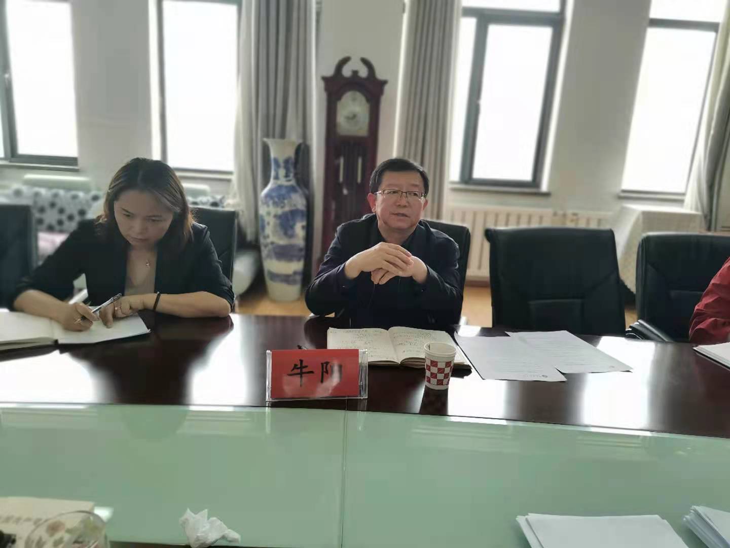 牛阳参加包抓单位党史学习教育专题学习会